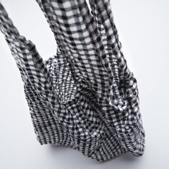 ZARA Gingham Bag - Picture 8 of 9